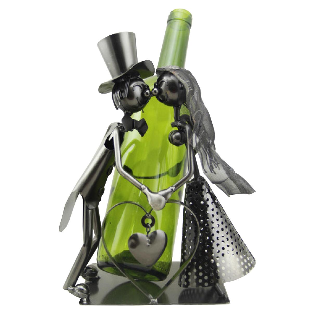 

Les Trésors De Lily [Q1843] - Держатель для бутылок Металлическая скульптура Жених и невеста - 25 см