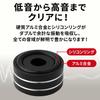 Nanomaru Audio Aluminium-Isolatoren 40x20mm mit Gummi-Lautsprecherkegel Lautsprecherständer-Kegel mit Höhe 4 Stück Anti-Rutsch, Receiver, Basis, Schrauben,