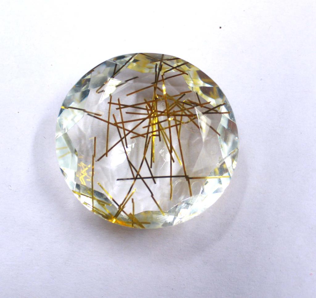 Monday Big Sale 120-130 Carat Yellow Round Brazil Lab Created Certified Gemstone SN376