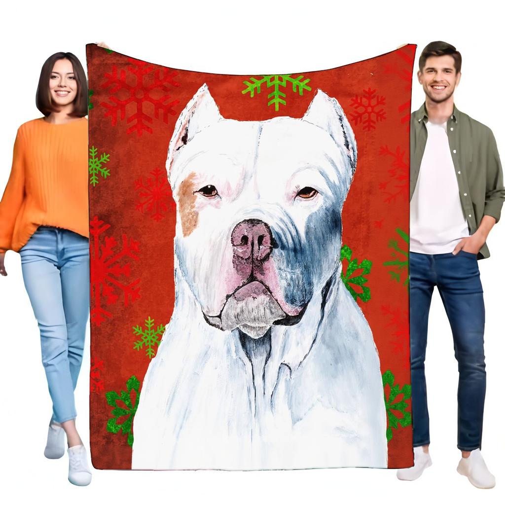 Dog Lovers Blanket Soft Fleece Throw Featuring Beautiful Dog Portraits, Cozy for Home Decor, Perfect Gift for Pet Owners, Suitab