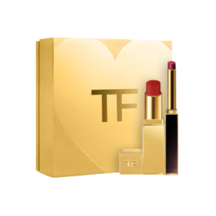 Tom Ford Soleil Lip Balm With Slim Lip Color Shine Makeup Set Easy to blend