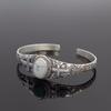 Bohemian Turquoise Floral Open Bangle Bracelet for Women