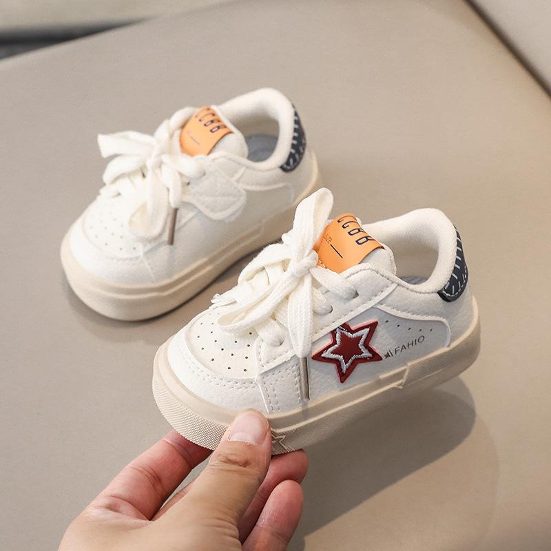 New Autumn Baby Walking Shoes, Toddler White Board Shoes, Infant Kindergarten Casual Sneakers For Boys And Girls
