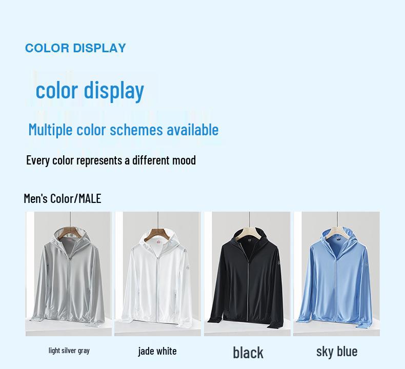 2022 Unisex Lightweight Breathable Sun Protection Jacket with Mesh Underarms