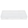 4pcs Flap Lid Hinged Cover Box Transparent Multipurpose Storage Box  Office Supplies