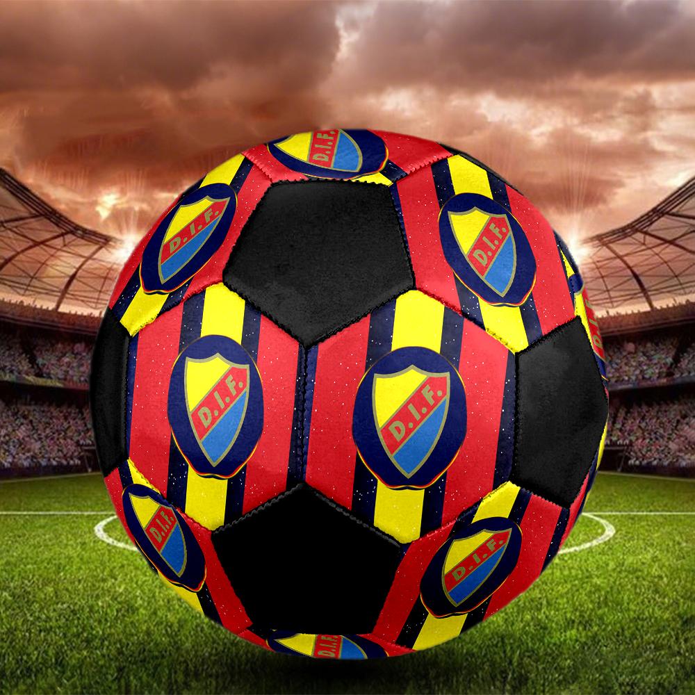 Pallone da Calcio Djurgårdens IF, colorato, adatto a tutte le età, cucito a macchina, materiale PVC, qualità da competizione, durevole e ad alto rimbalzo