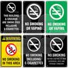 No Smoking Metal Sign Smoke Free Prohibition Warning Sign No Vaping Smokefree Plaque