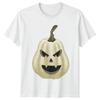White Pumpkin Face TShirt Jack O Lantern Halloween Gift For Him And Her