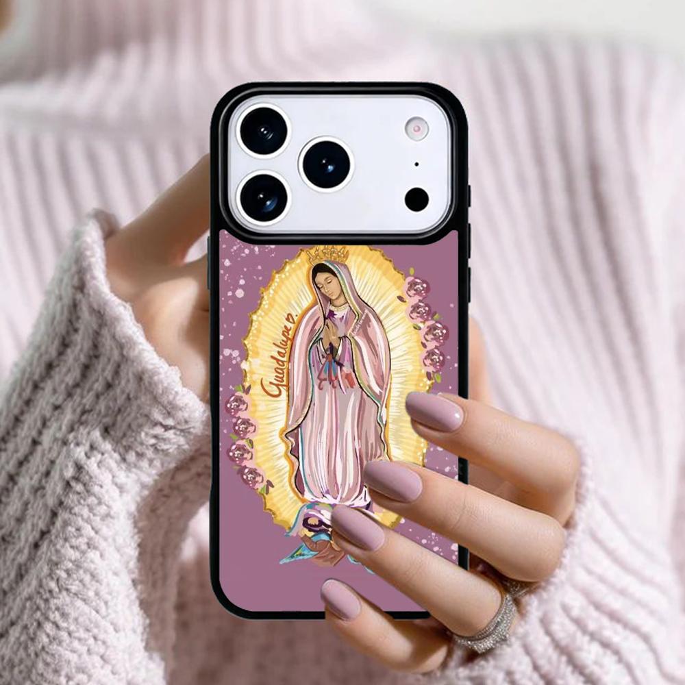 Guadalupe San Judas Phone Case For Apple iPhone 17 Air 16E 15 14 Plus 13 12 11 Pro Max Mini Funda Cover