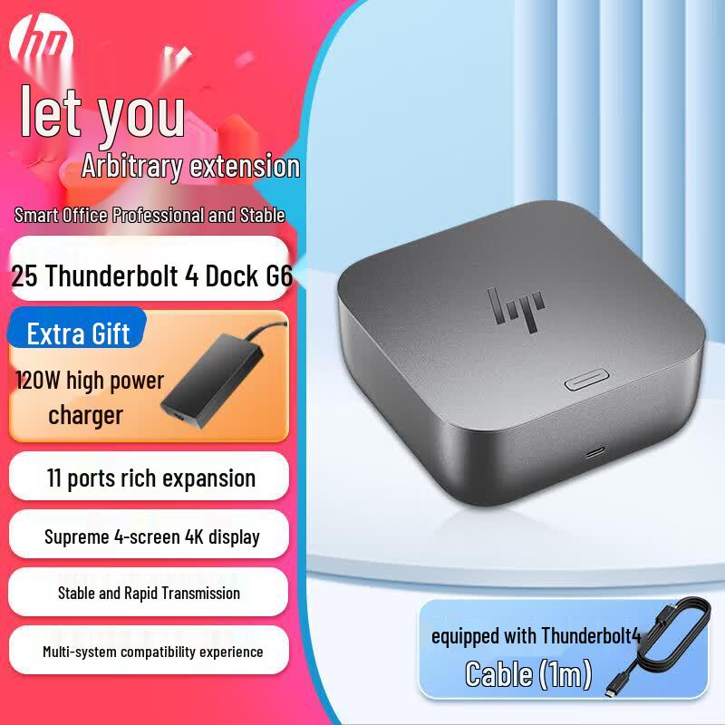 HP Thunderbolt 4 11-in-1 USB-C Docking Station with 4K Video & 100W PD