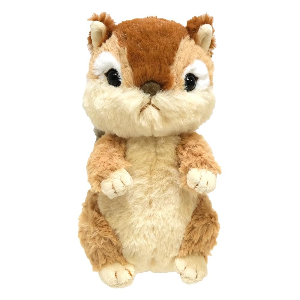 Sun Lemon Fluffies Chipmunk Plush Toy Small 8x13x14.5cm Cute Animal Stuffed Toy
