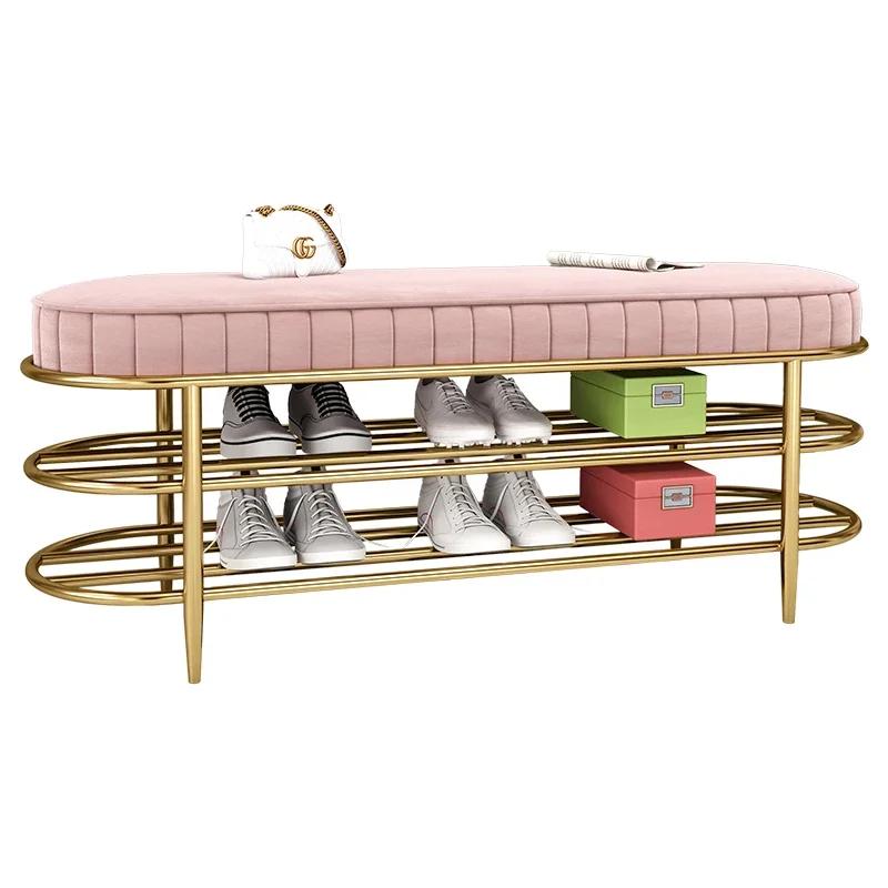Shoe change stool home entrance door can sit-type wearing shoes stool shoe rack integrated simple and light luxury