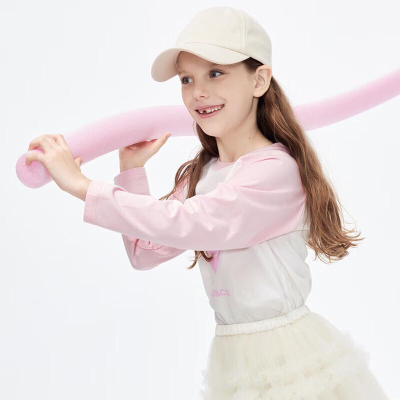 little MO&Co. Kids  5A Antibacterial Pure Cotton Long-Sleeve T-Shirt 150