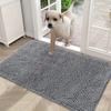 Chenille Doormats Absorbent Non-slip Washable Mat Anti-slip Quick-drying Microfiber Mud Mat Accessories