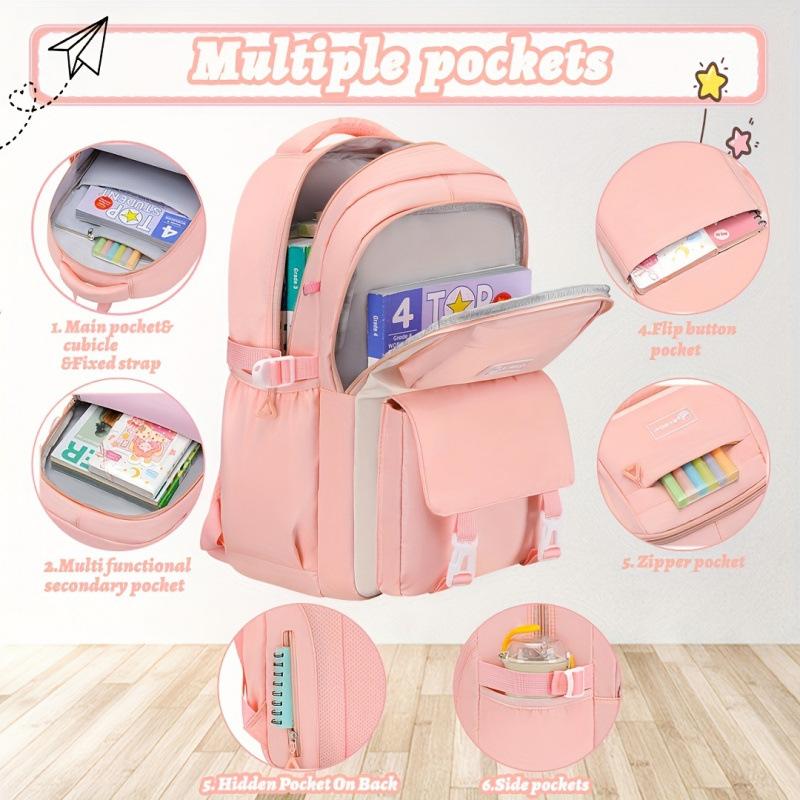 Grundschule Schultasche Dreiteiliges Kombinationsset Mädchen Freizeitrucksack