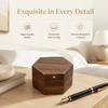 Velvet Lining Ring Display Box Retro Couples Ring Box Classic Wooden Jewelry Box  Engagement Gift