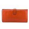 HERMES leather Bean Purse Orange leather Women Used