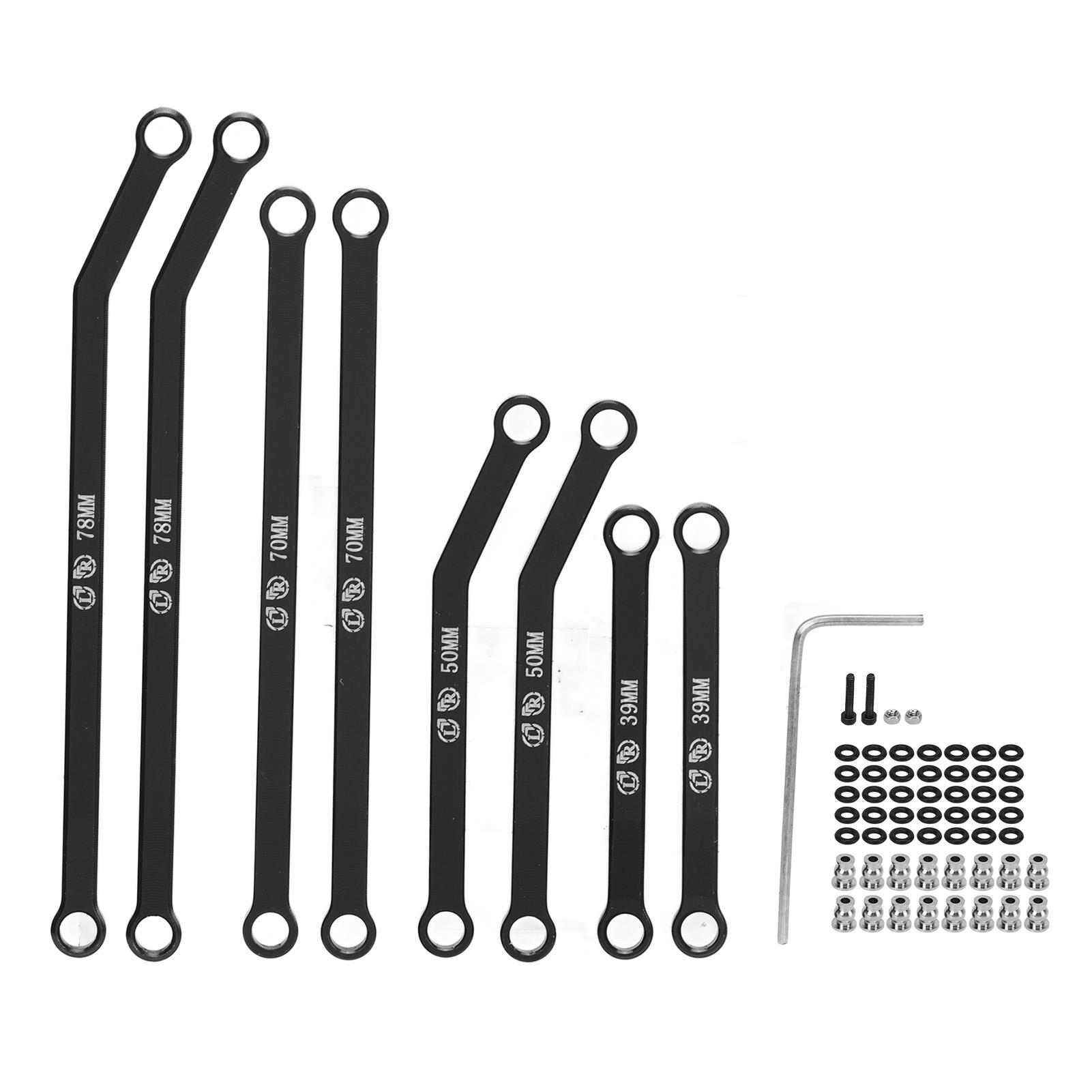 

High Clearance RC Front Links Set for SCX24 1Celsius24 RC Crawler Car Aluminium Alloy RC Steering Linkage Rod Set