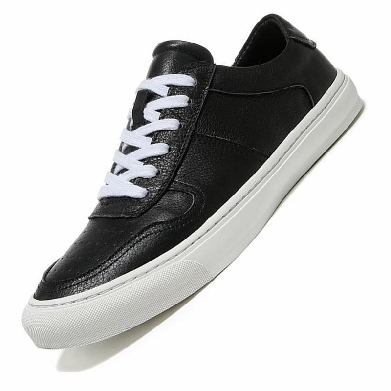 Men&Amp;#39;S Shoes Newest Comfortable Casual Shoes Genuine Leather White Sneakers Men Sports Walking Shoes Korean Style Platform All-Match