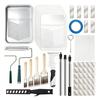 Premium-Professional For Home Interior Paint Roller Kit, 28 Pack Painting Supplies For Walls, Ceiling Brush Set