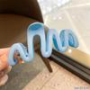 Jelly color shark hairpins 1 PC with as a head accessory wavy low-neck hairpin clips series resembling hairstyle  Jewelry