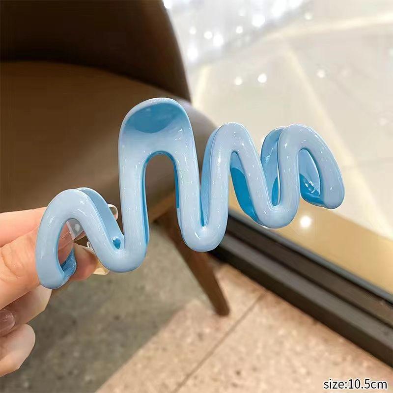 Jelly color shark hairpins 1 PC with as a head accessory wavy low-neck hairpin clips series resembling hairstyle Jewelry