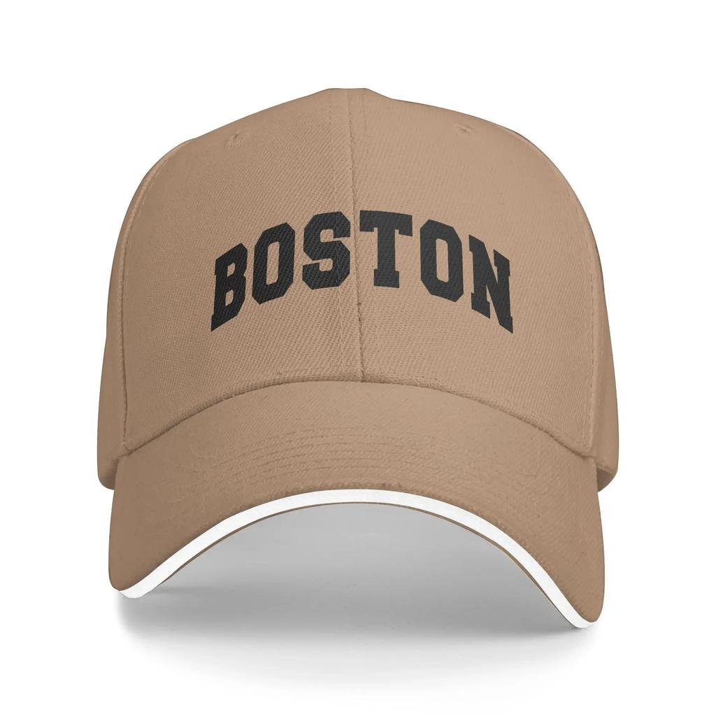 Boston Black Baseball Cap Couple Women Print Trucker Hat Summer Trendy Hunting Camping Dropshipping Snapback Cap