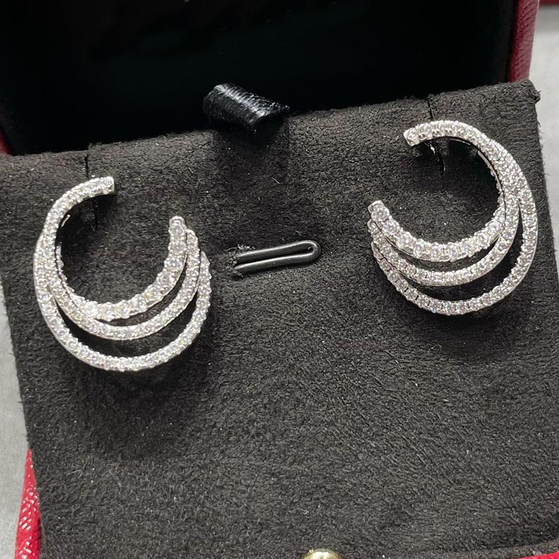 Musla Design Earrings for Women Elegant Cross Perfect for Parties and Special Occasions Fashion Jewelry Accessories белого золота
