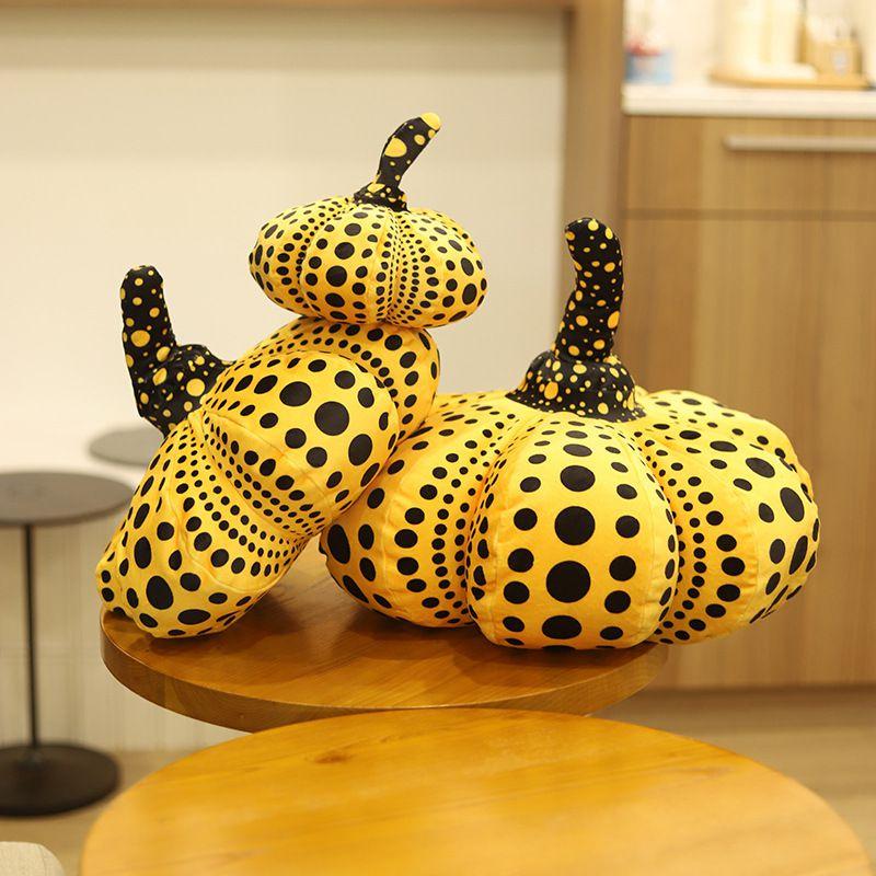Halloween Wave Point Pumpkin Cushion Pillow Super Soft Plush Toy For Kids And Adults