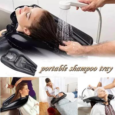 Neues tragbares Shampoo-Tablett, aufblasbares Haarwaschbecken, hergestellt für behinderte, bettlägerige Kinder, schwangere Frauen, Senioren, Shampoo-Pad