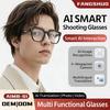 AIMB-S1 Smart Glasses: AI Translation, Voice Assistant, Image Recognition, Shocking Sound, HD Recording.