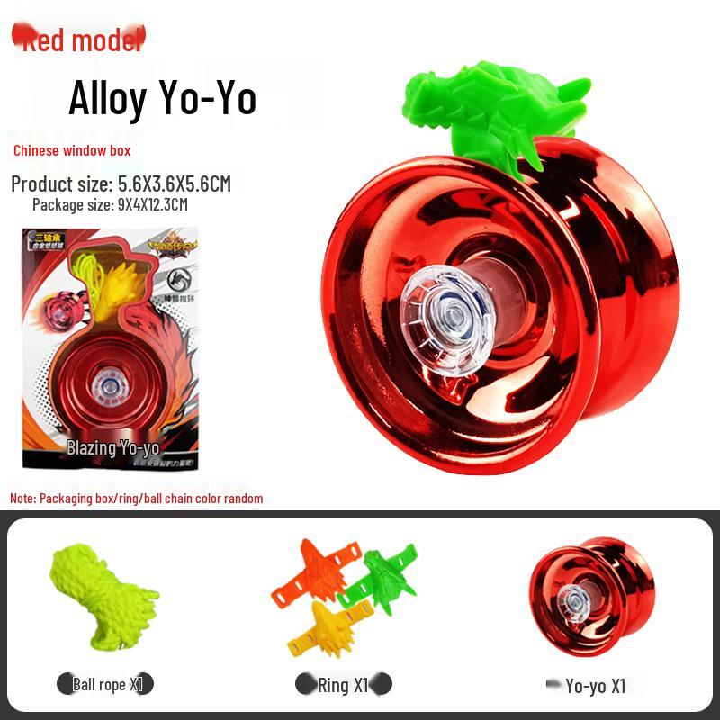 Free Shipping Alloy Yo-Yo: Luminous Competition & Sleep-Supporting Toy for Kids