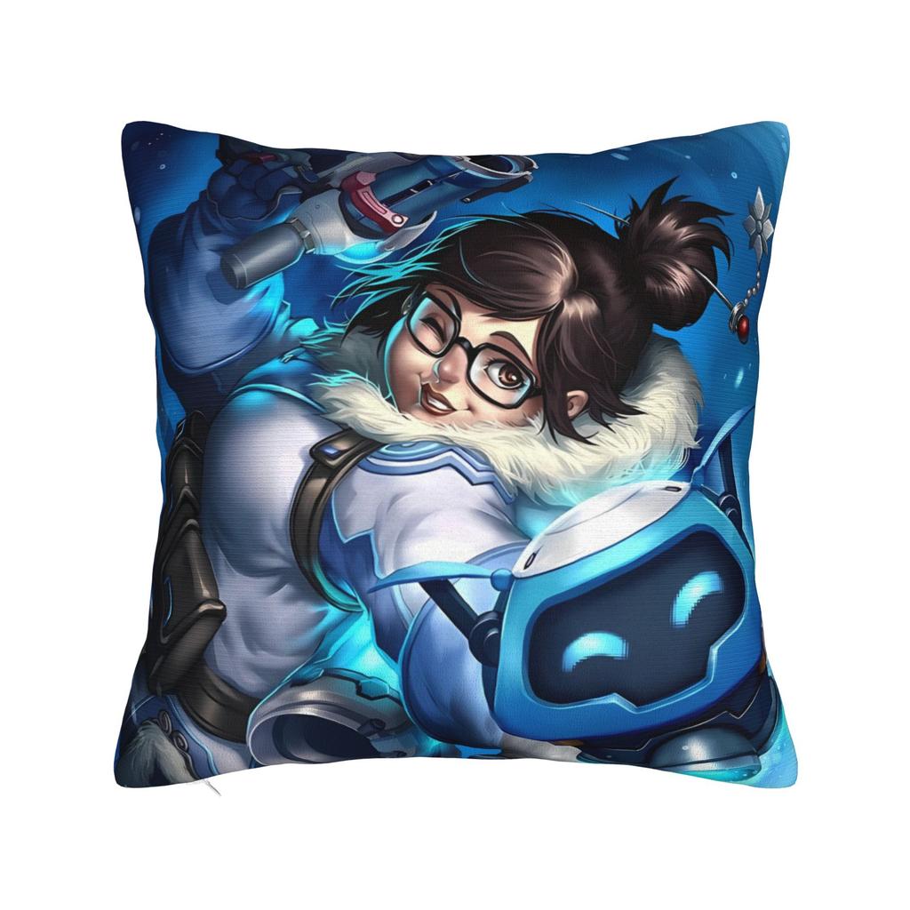 Funny Overwatch 2 Hero Pillow Cover Cute Funny Pillow Case For Sofa Home Decor Custom Cushion Cover Gift
