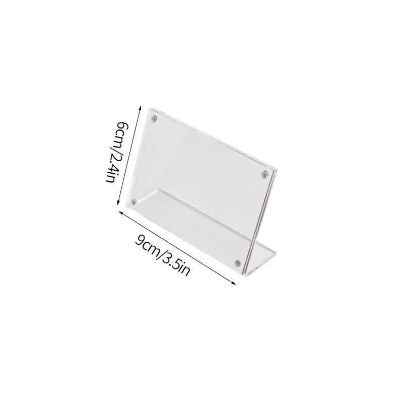 Acrylic Photo Frame Transparent Magnetic Picture Frame Kpop Photocard Holder Cadre Photo Idol Card Display Stand Room Decor