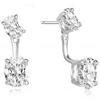 WUIHA Vintage 925 Sterling Silver Oval Cut Lab Sapphire High Carbon Diamond Drop Dangle Earrings Wedding Engagement Fine Jewelry