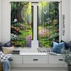 2Pcs Funny Deer Forest Green Leaves Curtain Perfect For Living Room Game Room Bedroom Kitchen Multi Scene Decorative Home Decor