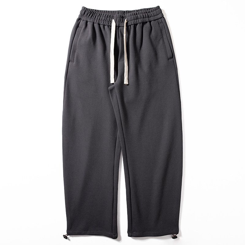 Casual Pants Men's Trendy Loose Street Wide-Legged Versatile Spring and Autumn Pants Japanese Style Retro Drawstring Straight-leg Sports Pants