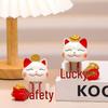 Lucky Cat Resin Mobile Holder - Cute Office Desktop Decoration Gift