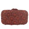 WHTUOHENG Crystal Evening Clutches Bag Green/Champagne/Pink/Silver Diamond Wedding Purses Rhinestone Women Flower Handbags