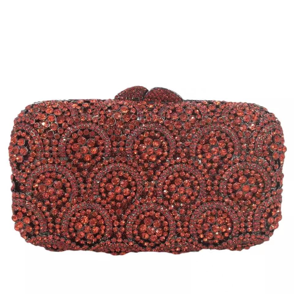 WHTUOHENG Crystal Evening Clutches Bag Green/Champagne/Pink/Silver Diamond Wedding Purses Rhinestone Women Flower Handbags