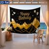 Party Backdrop Happy Birthday Birthday Balloon Black Photo Booth Background Front Door Decor