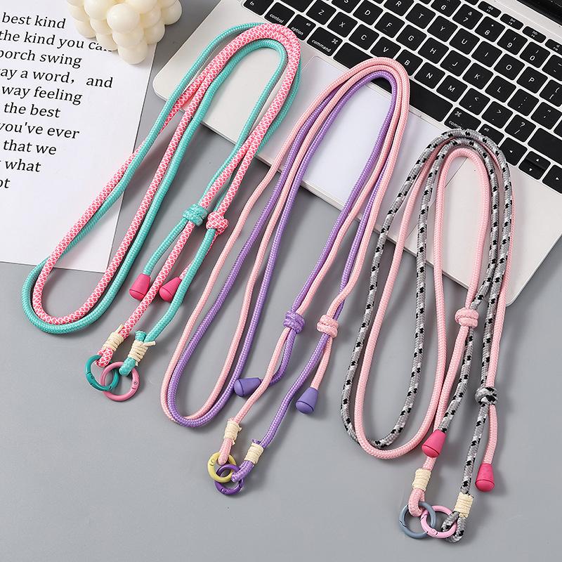 Fashion Mobile Phone Lanyard For Women Girls Adjustable Braided Phone Chain Detachable Phone Decoration Crossbody Rope Gifts