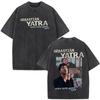 Singer SEBASTIAN YATRA Entre Tanta Gente Tour  Print T Shirt Unisex Cotton Casual Vintage Washed Oversized Tshirts Streetwear