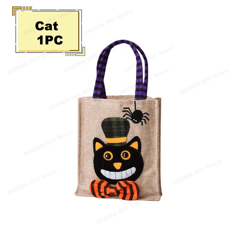 Pumpkin Halloween Non woven Handbag Candy Bag Ghost Festival Gift Bag Decoration Prop