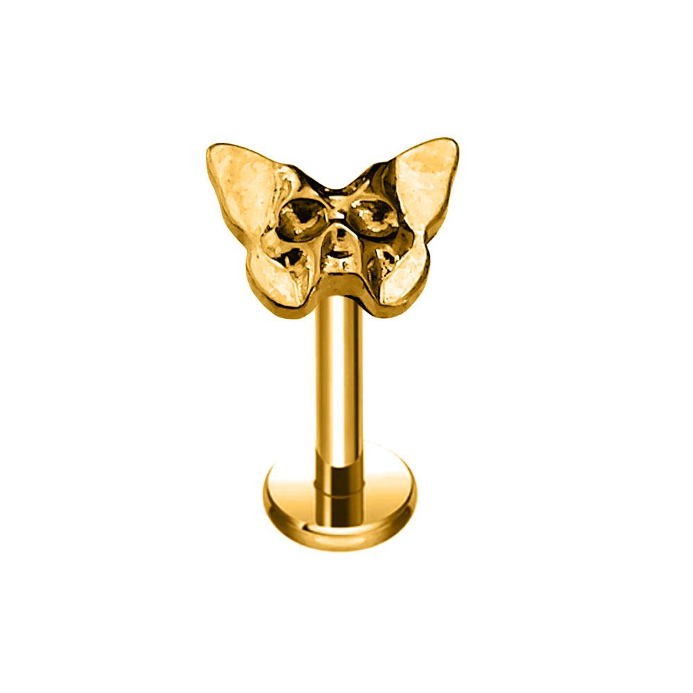 ASTM F136 G23 Titanium 16G Snake Bee Drop Butterfly Internal Thread Labret Piercing Scorpion Flower Cross Daith Conch Earring