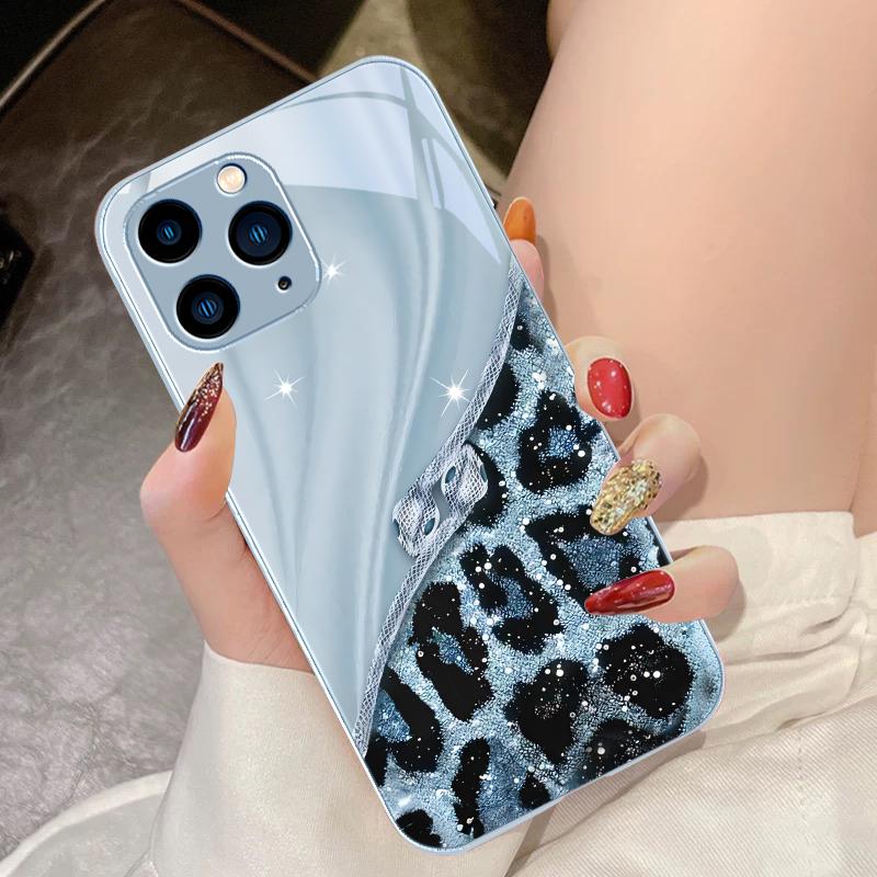 Colorful Patterns For IPhone 16 Pro Max 15 Pro 14 13 12 Mini 11 XS Max XR 7 8 Plu SE 2022 Tempered Glass Phone Case