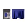 Jacquard Cotton Breathable Anti-Chafing Boxer Briefs Men Underwear Gem-Blue NB3630FPT