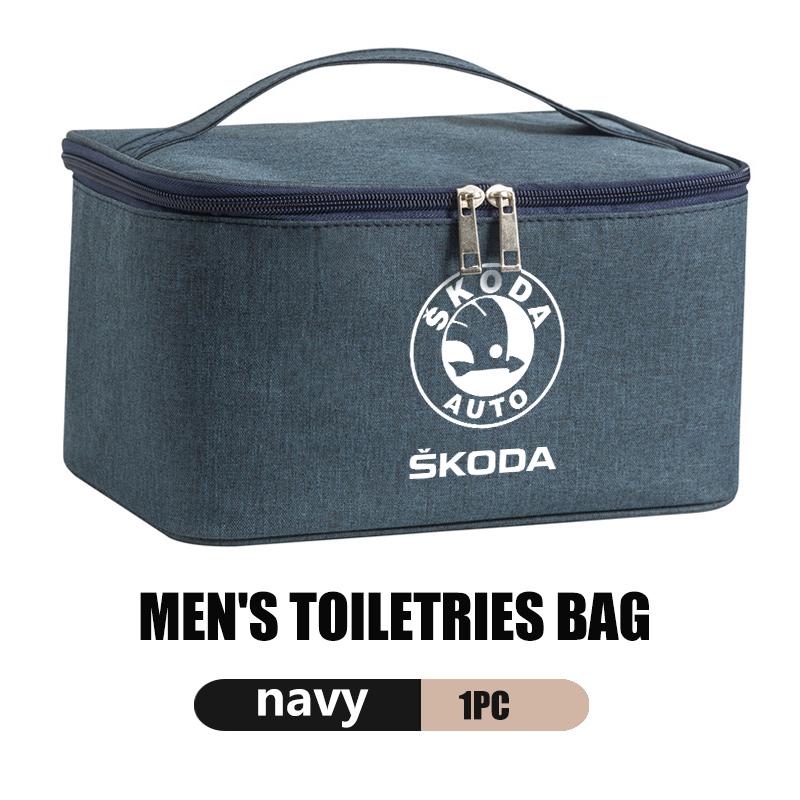 AAFO1 Travel Cosmetic Organizer Toiletry Case Wash Pouch Zipper Storage Bag For Skoda octavia a5 a4 mk1 2 fabia superb rapid mk3 yeti