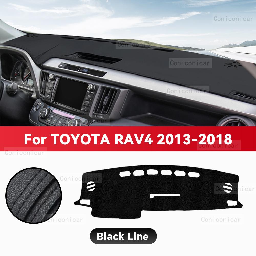 For TOYOTA RAV4 2013-2018 2017 Car Dashboard Cover Mat Sun Shade Pad Avoid Light Mat Instrument Carpet Protection Accessories