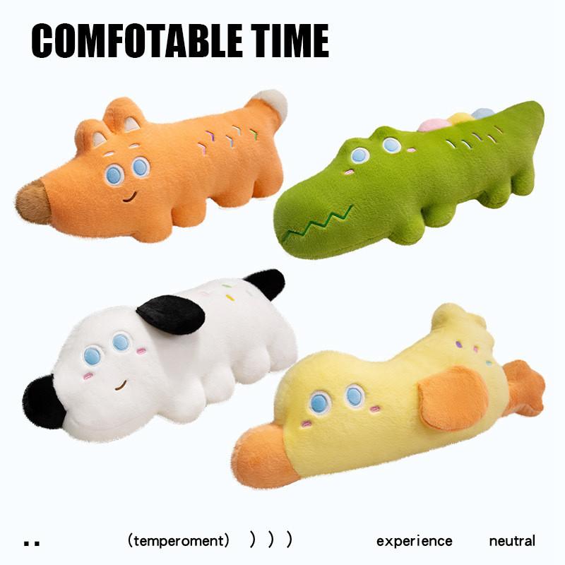 Crocodile Duck Fox Dog Plush Pillow Pp Cotton Long Toys Bedroom Gifts Decor